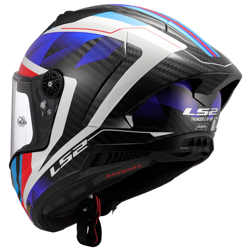 Integrālā motociklista ķivere LS2 FF805 Thunder C GP Aero Raute zili-arkana