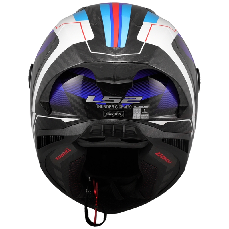 Integrālā motociklista ķivere LS2 FF805 Thunder C GP Aero Raute zili-arkana