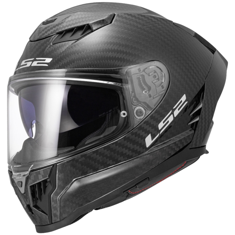 LS2 FF807 Dragon Carbon Integrālā motociklu ķivere matēti melna