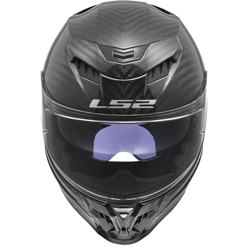 LS2 FF807 Dragon Carbon Integrālā motociklu ķivere matēti melna