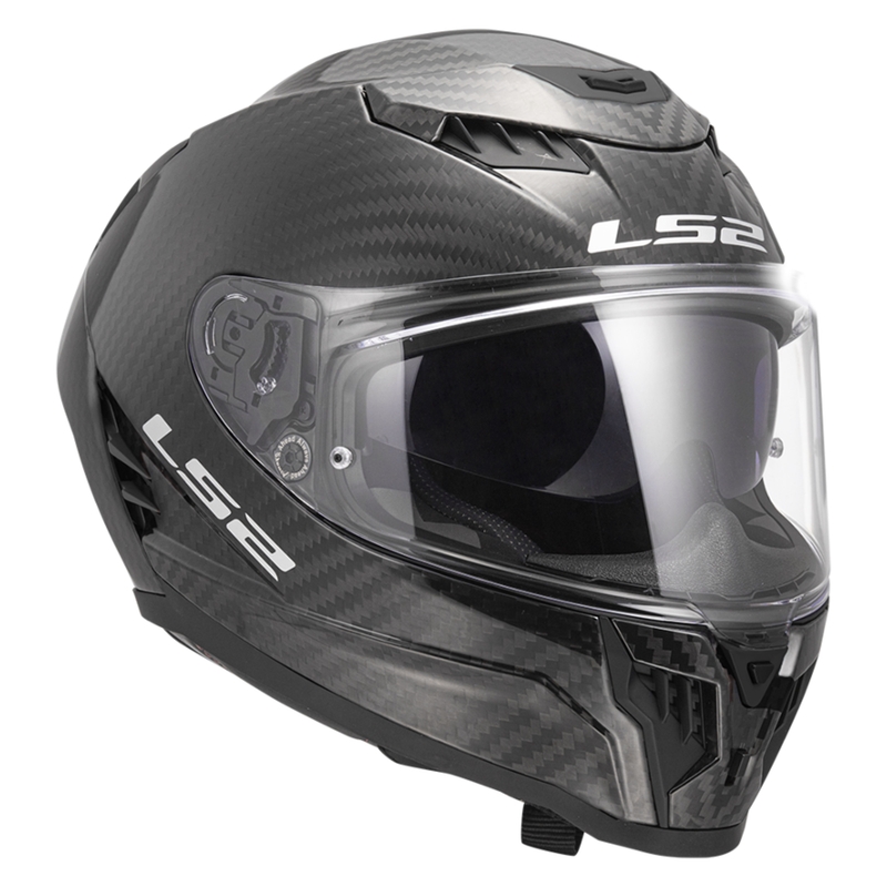 LS2 FF807 Dragon Carbon Integrālā motociklu ķivere matēti melna