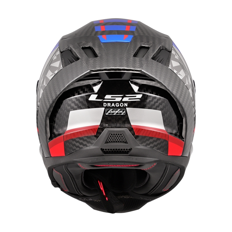 LS2 FF807 Dragon Trax zili-arkana integrālā motocikla ķivere