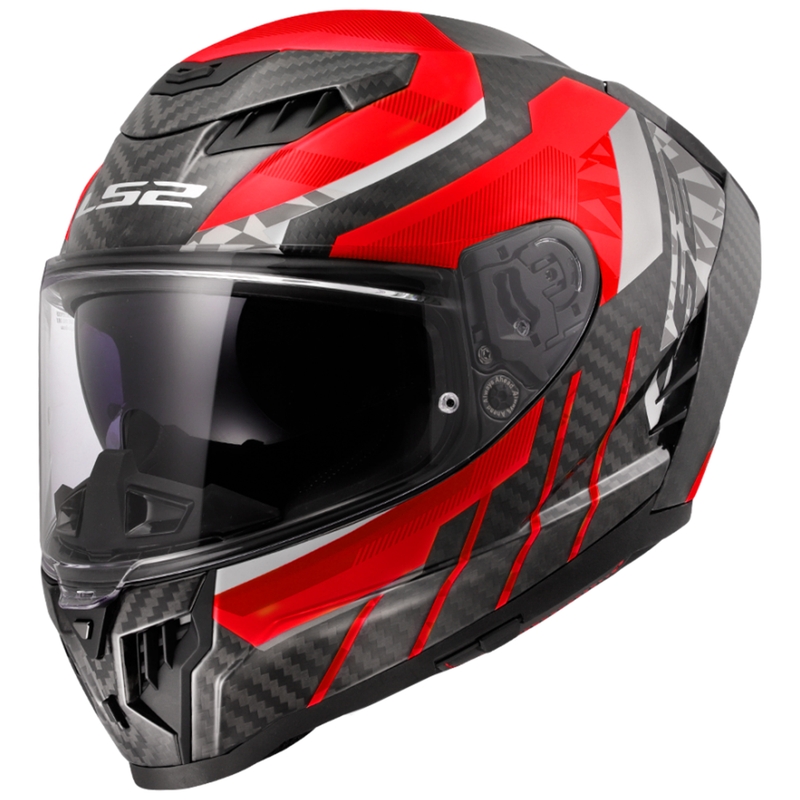 Integrālā moto ķivere LS2 FF807 Dragon Trax sarkana