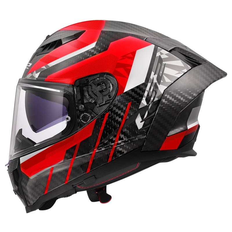 Integrālā moto ķivere LS2 FF807 Dragon Trax sarkana