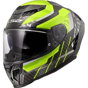 Integrālā moto ķivere LS2 FF807 Dragon Trax fluo dzeltena