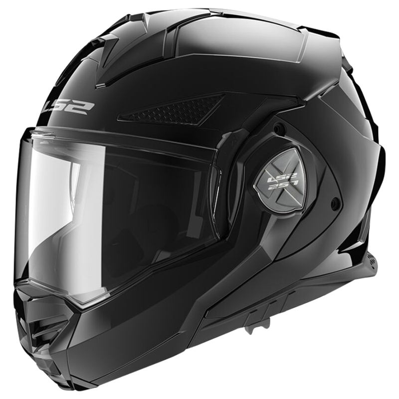 LS2 FF901 Advant X Solid Black salokāmā motociklu ķivere