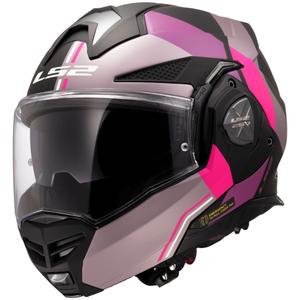 LS2 FF901 Advant X Ultra pelēki violeta, atvāžama motocikla ķivere