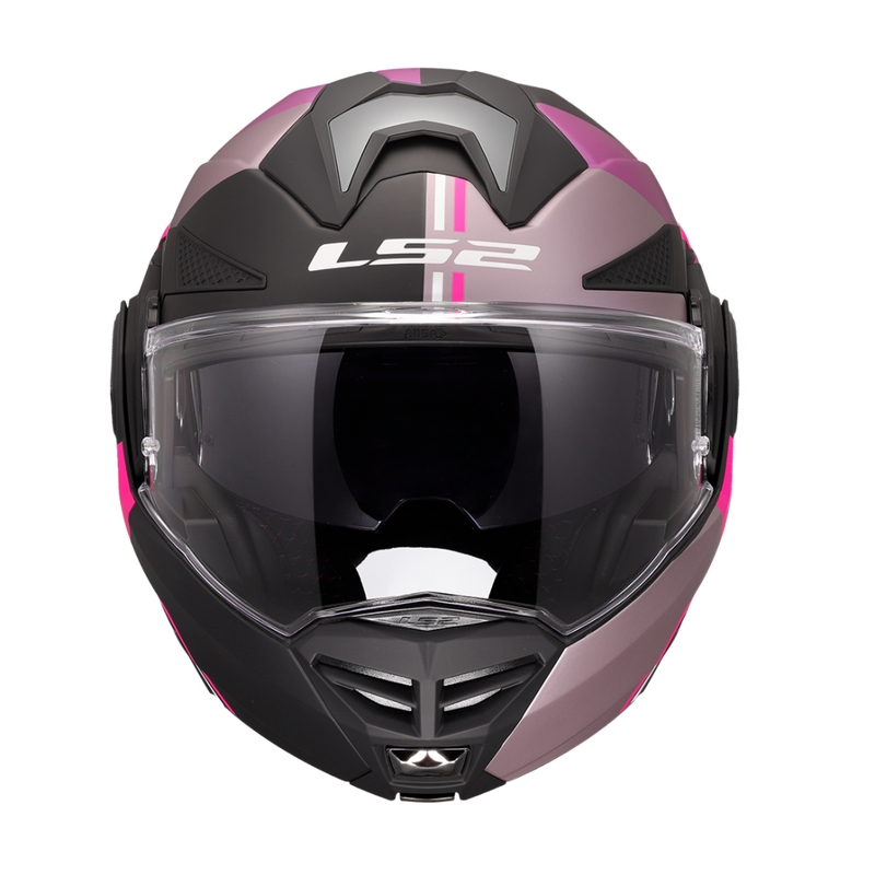 LS2 FF901 Advant X Ultra pelēki violeta, atvāžama motocikla ķivere