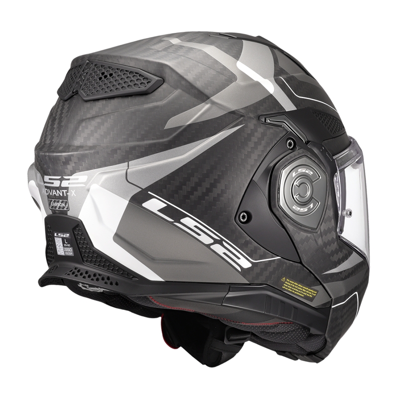 LS2 FF901 Advant X C Horizon sudraba-pelēka, atvāžama motocikla ķivere