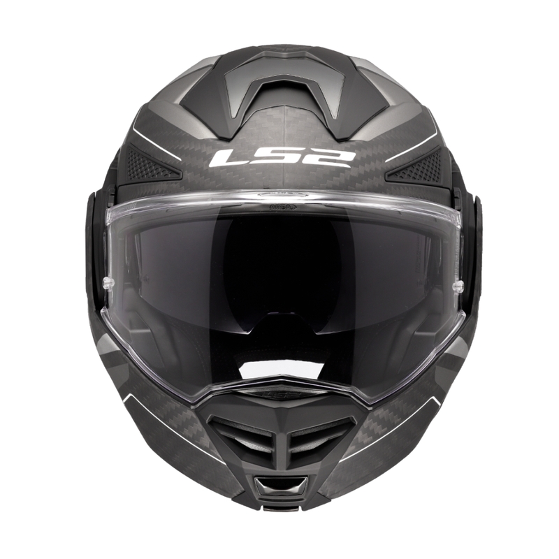 LS2 FF901 Advant X C Horizon sudraba-pelēka, atvāžama motocikla ķivere