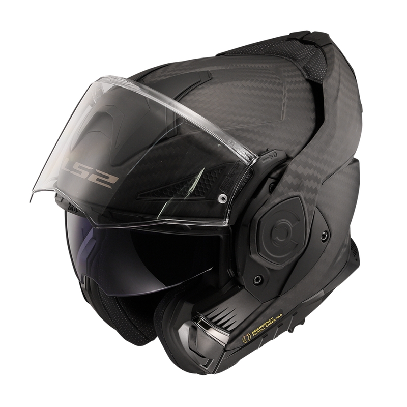 LS2 FF901 FF901 Advant X Solid Carbon motociklu salto ķivere matēti melna