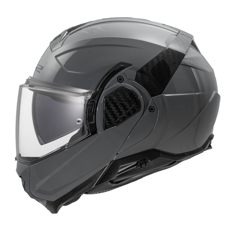 Flip-up moto ķivere LS2 FF910 Advant II Solid Nardo pelēka