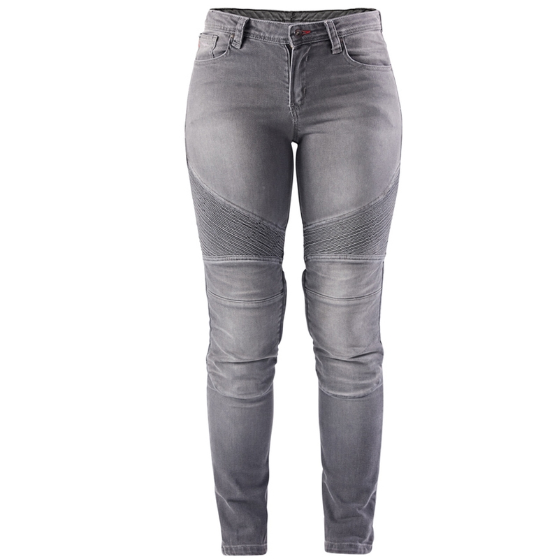 Sieviešu Furygan Purdey Evo Slim Grey motocikla džinsi