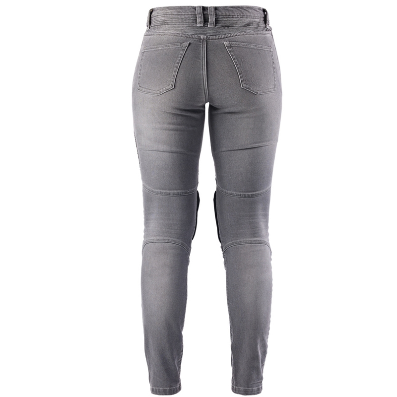 Sieviešu Furygan Purdey Evo Slim Grey motocikla džinsi