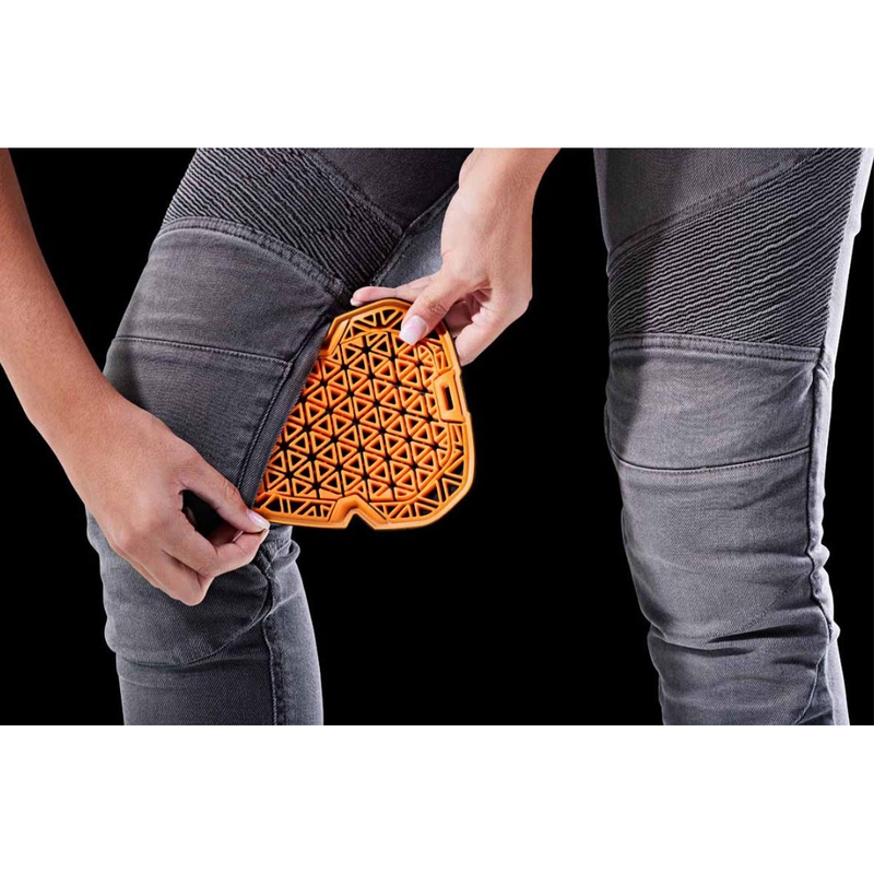 Sieviešu Furygan Purdey Evo Slim Grey motocikla džinsi