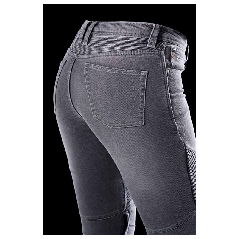 Sieviešu Furygan Purdey Evo Slim Grey motocikla džinsi