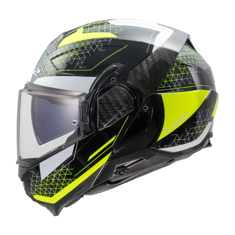 Flip-up moto ķivere LS2 FF910 Advant II Astral fluo dzeltena