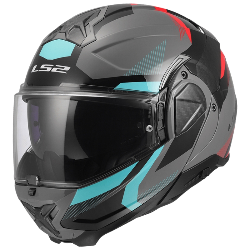 Flip-up moto ķivere LS2 FF910 Advant II Triple Nardo pelēka