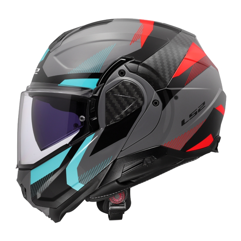 Flip-up moto ķivere LS2 FF910 Advant II Triple Nardo pelēka