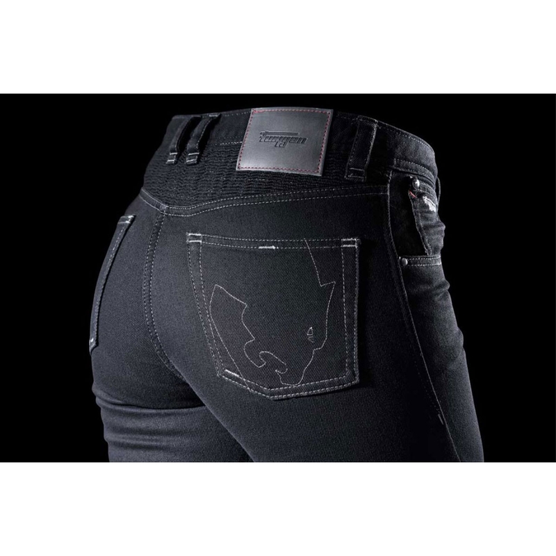 Sieviešu Furygan Purdey Evo Slim Black motocikla džinsi