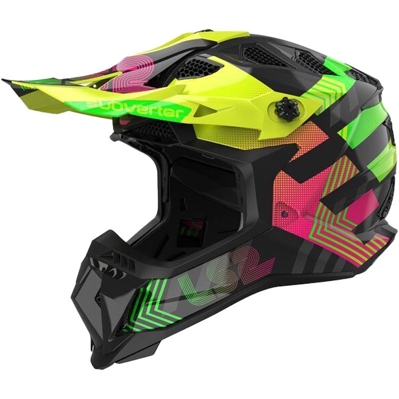Motokrosa ķivere LS2 MX700 Subverter Chromatic melna