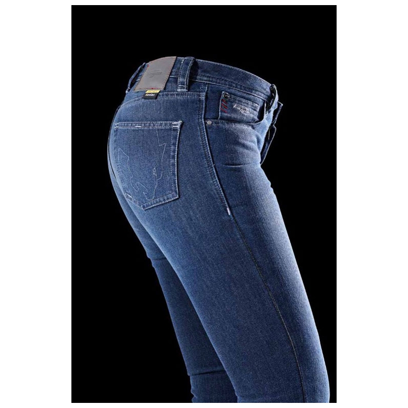 Furygan Kate X Kevlar® Straight sieviešu motocikla džinsi, zili