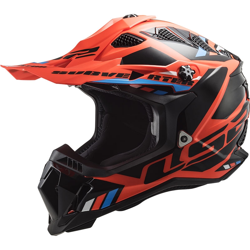 Motokrosa ķivere LS2 MX700 Subverter Stomp oranži melna