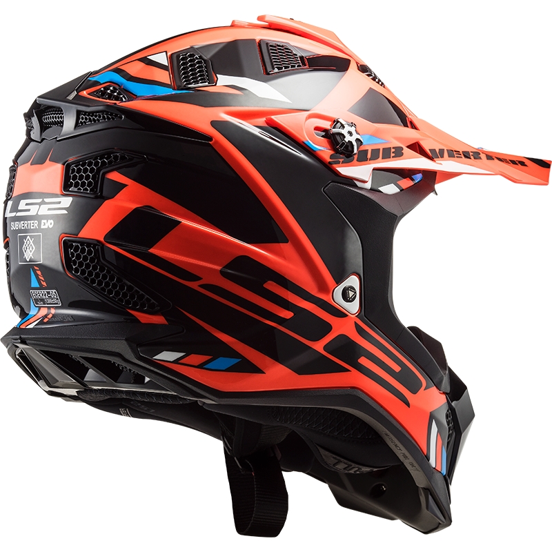 Motokrosa ķivere LS2 MX700 Subverter Stomp oranži melna