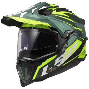 Enduro moto ķivere LS2 MX701 Explorer Spire zaļš-fluo dzeltens