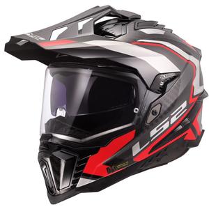 Enduro moto ķivere LS2 MX701 Explorer C Frontier II sarkana
