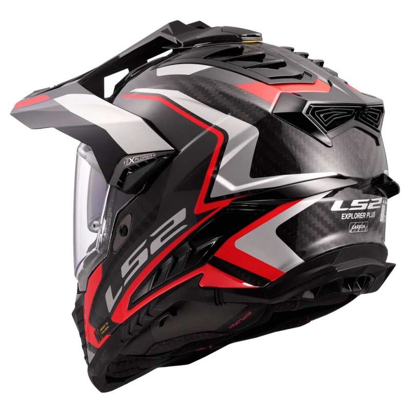Enduro moto ķivere LS2 MX701 Explorer C Frontier II sarkana