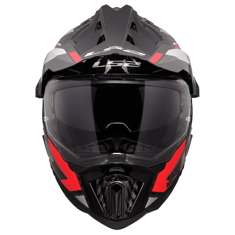 Enduro moto ķivere LS2 MX701 Explorer C Frontier II sarkana