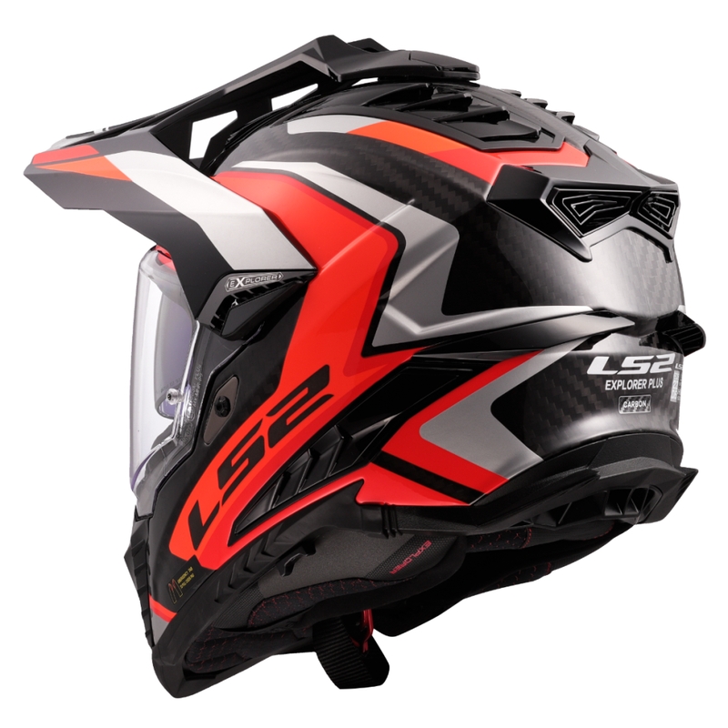 Enduro moto ķivere LS2 MX701 Explorer C Frontier II oranža