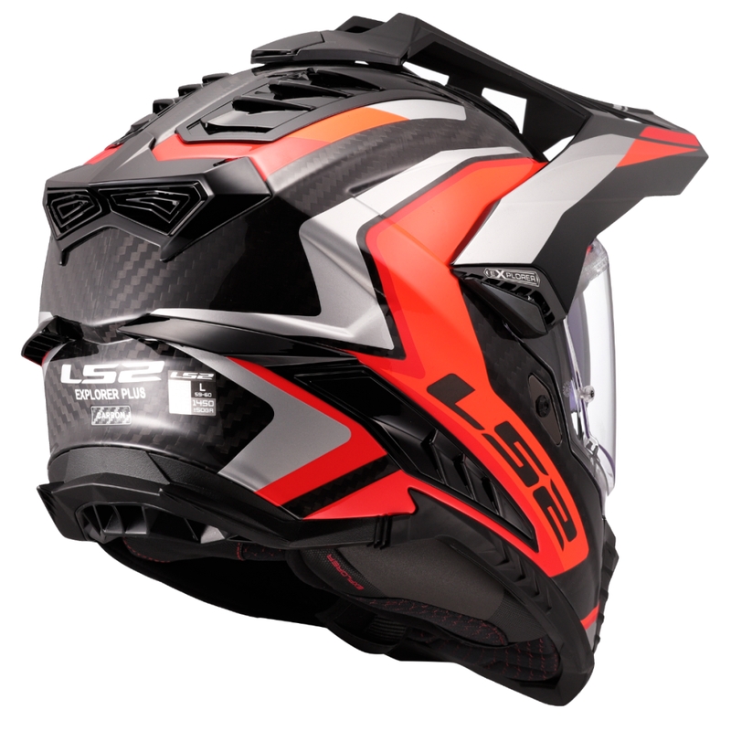 Enduro moto ķivere LS2 MX701 Explorer C Frontier II oranža