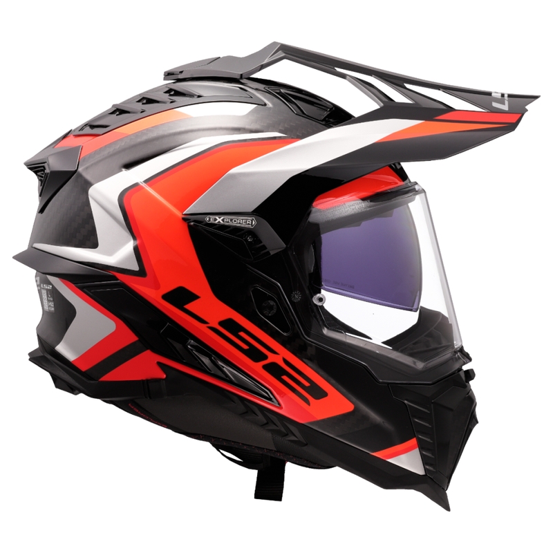 Enduro moto ķivere LS2 MX701 Explorer C Frontier II oranža