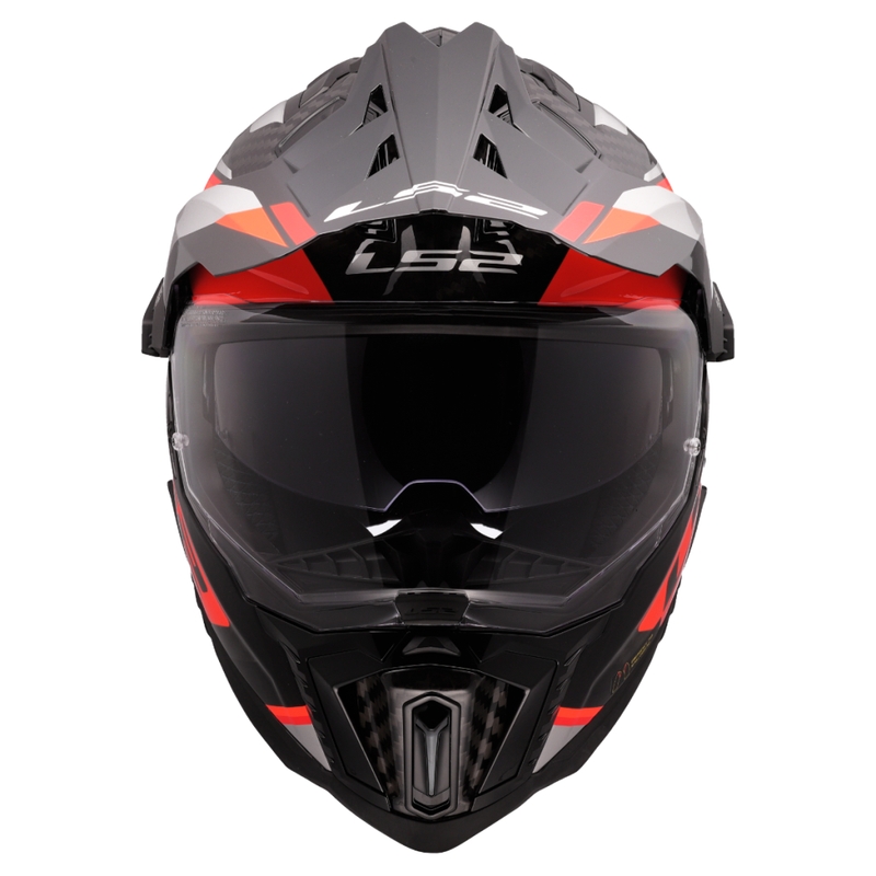 Enduro moto ķivere LS2 MX701 Explorer C Frontier II oranža