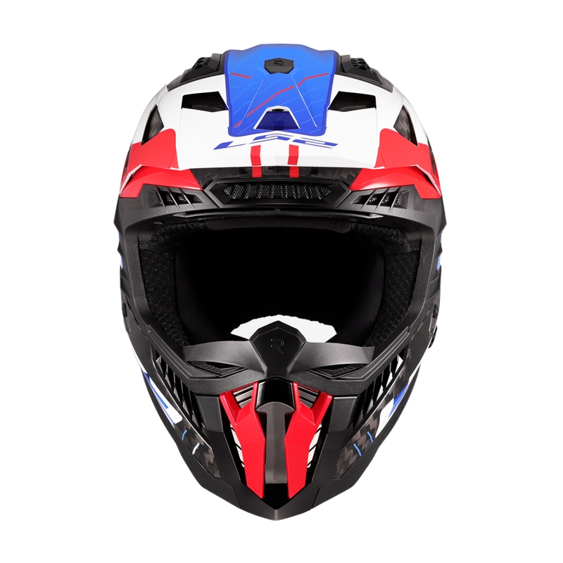 Motokrosa ķivere LS2 MX703 X-Force Galuo balti-sarkani-zils
