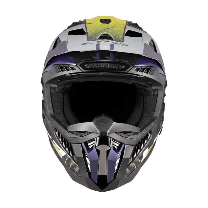 Motokrosa ķivere LS2 MX703 X-Force Galuo pelēka-fluo dzeltena