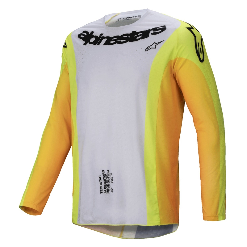 Alpinestars Techstar Melt Motokrosa krekliņš dzeltens un melns