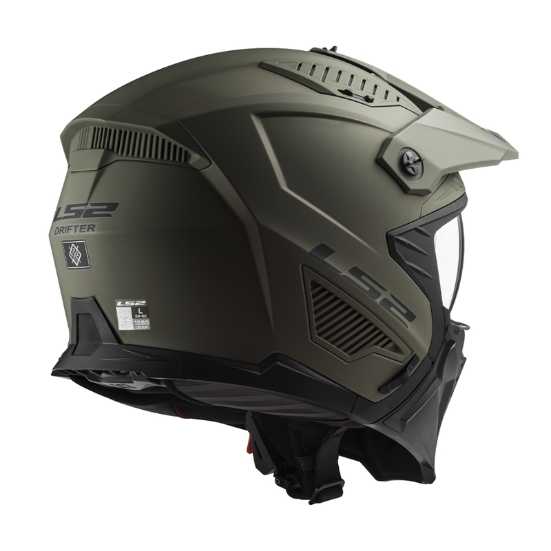 Moto ķivere LS2 OF606 Drifter Solid matēta smilšu krāsā