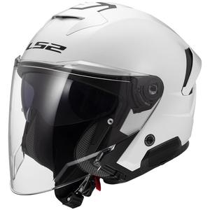 Atvērtā moto ķivere LS2 OF618 Verso II Solid white