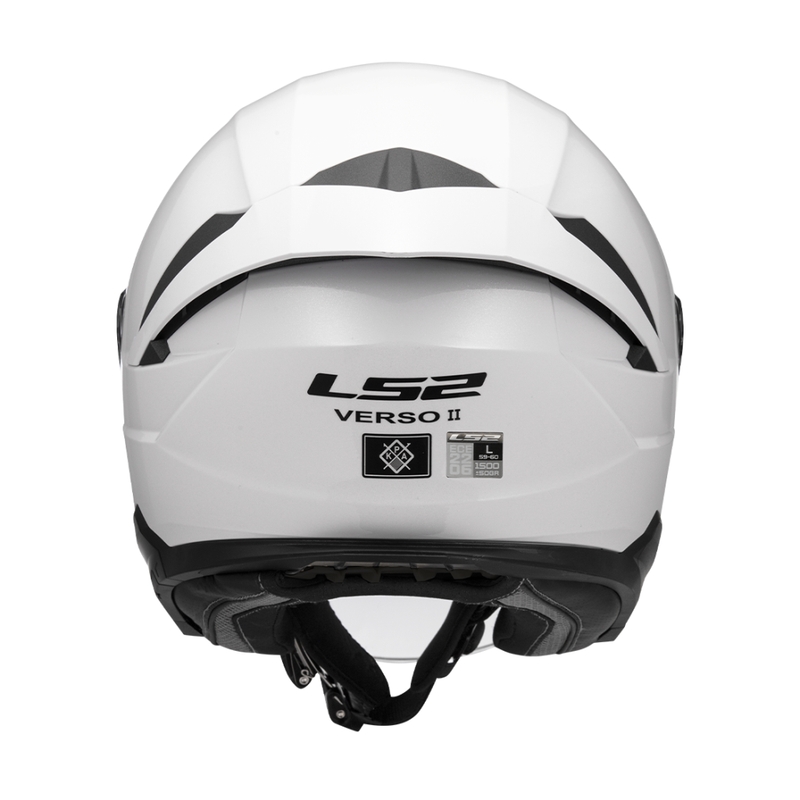 Atvērtā moto ķivere LS2 OF618 Verso II Solid white