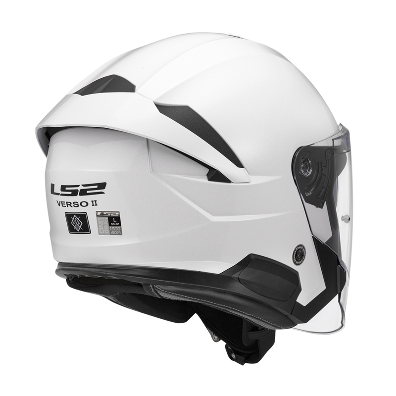 Atvērtā moto ķivere LS2 OF618 Verso II Solid white