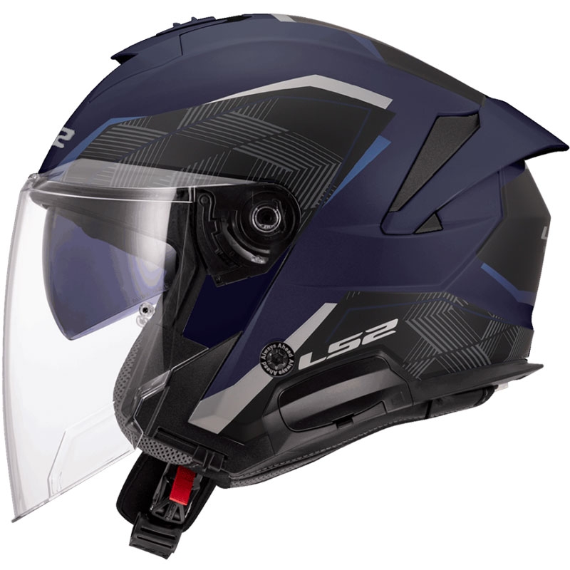 Atvērtā moto ķivere LS2 OF618 Verso II Air tumši zila