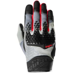 Furygan Jack melni-pelēki-sarkani motocikla cimdi