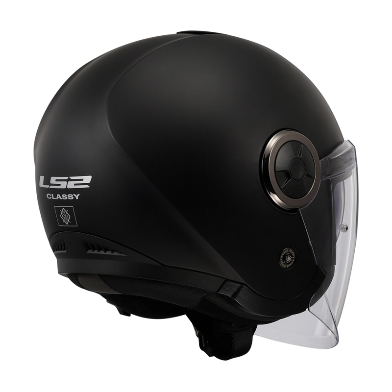 LS2 OF620 Classy Solid Open motociklu ķivere matēts melns