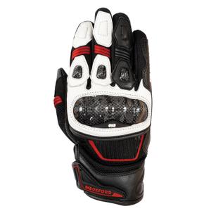 Motocikla cimdi Oxford RP-4S 3.0 white-black-red