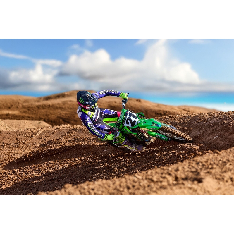 Alpinestars Supertech SX limitētā Dirt Studios balta-violeti-rozā-fluo dzeltena motokrosa krekliņš
