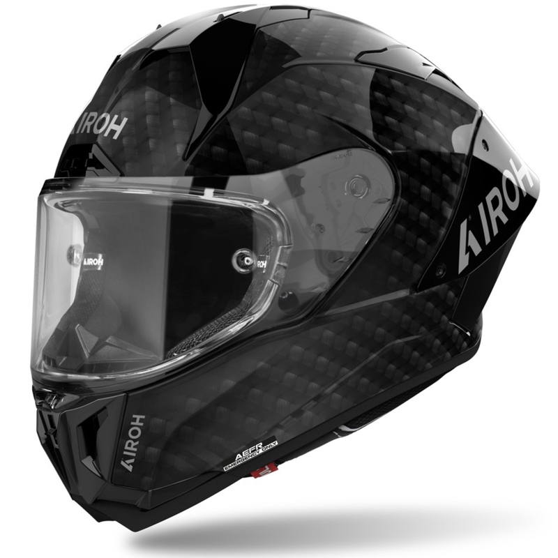 Integrēta motociklu ķivere Airoh GP800 FIM Carbon melna