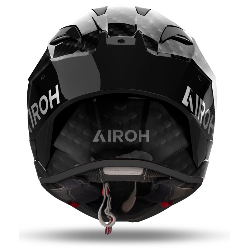 Integrēta motociklu ķivere Airoh GP800 FIM Carbon melna